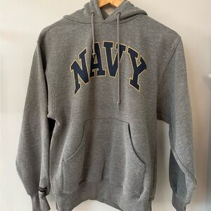 Gray Navy Hoodie -unisex